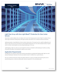 Light Pipe Array with Zero Light Bleed™ Protection for Data Center Servers shadow